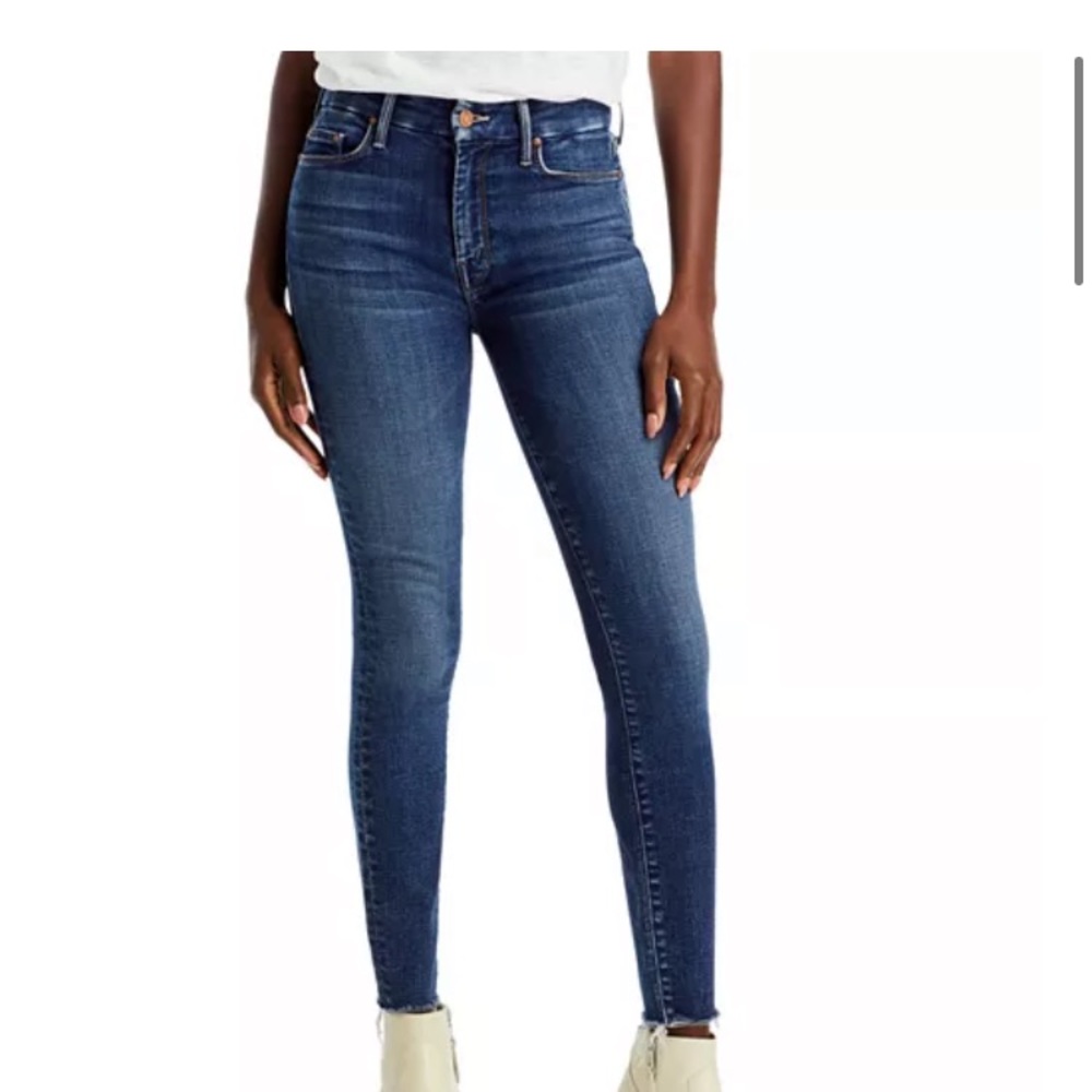 MOTHER Looker Zip Fray Jeans (size 26)